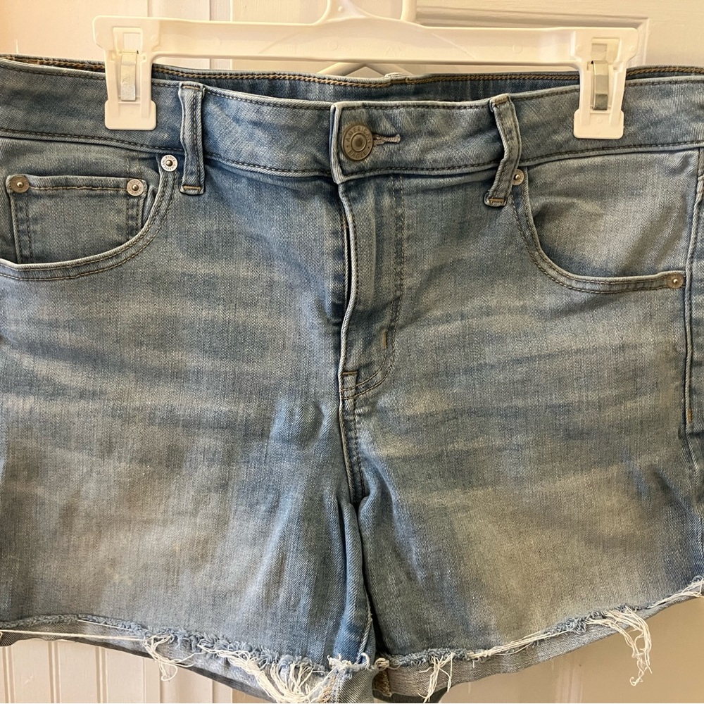 American Eagle Light Blue Denim Shorts